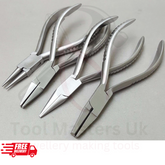 Craftsman Jewelry Pliers Set - Flat, Round, Chain, Half-Round Flat Craft Hobby